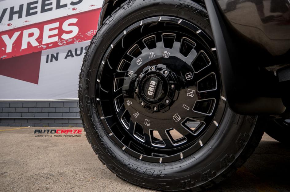 FORD RANGER GD03 GLOSS BLACK MILLED ACCENTS